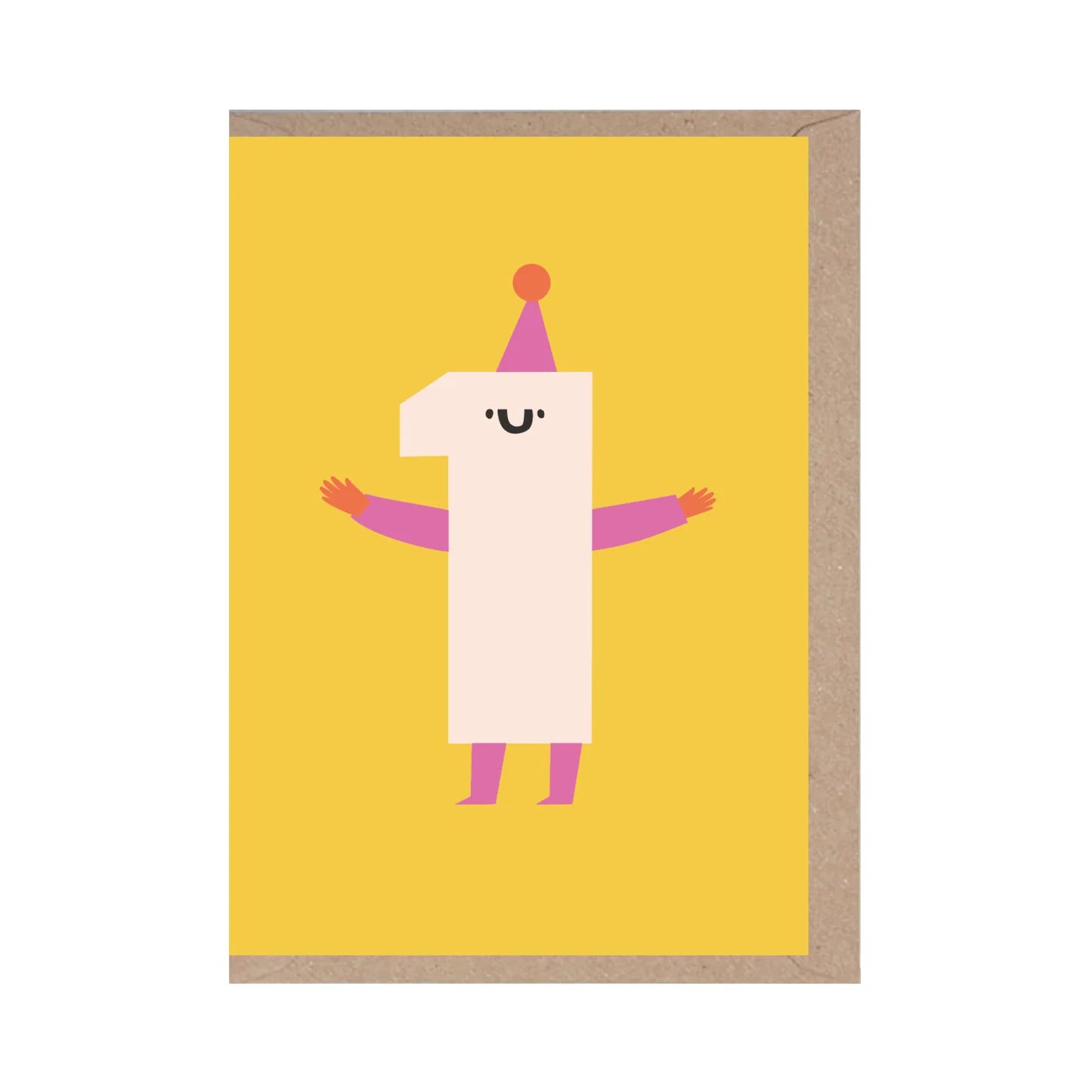 ‘1’ Die Cut Card - Simply Rye