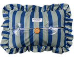 Blue & Green Striped Bath Pillow