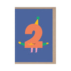 ‘2’ Die Cut Card - Simply Rye