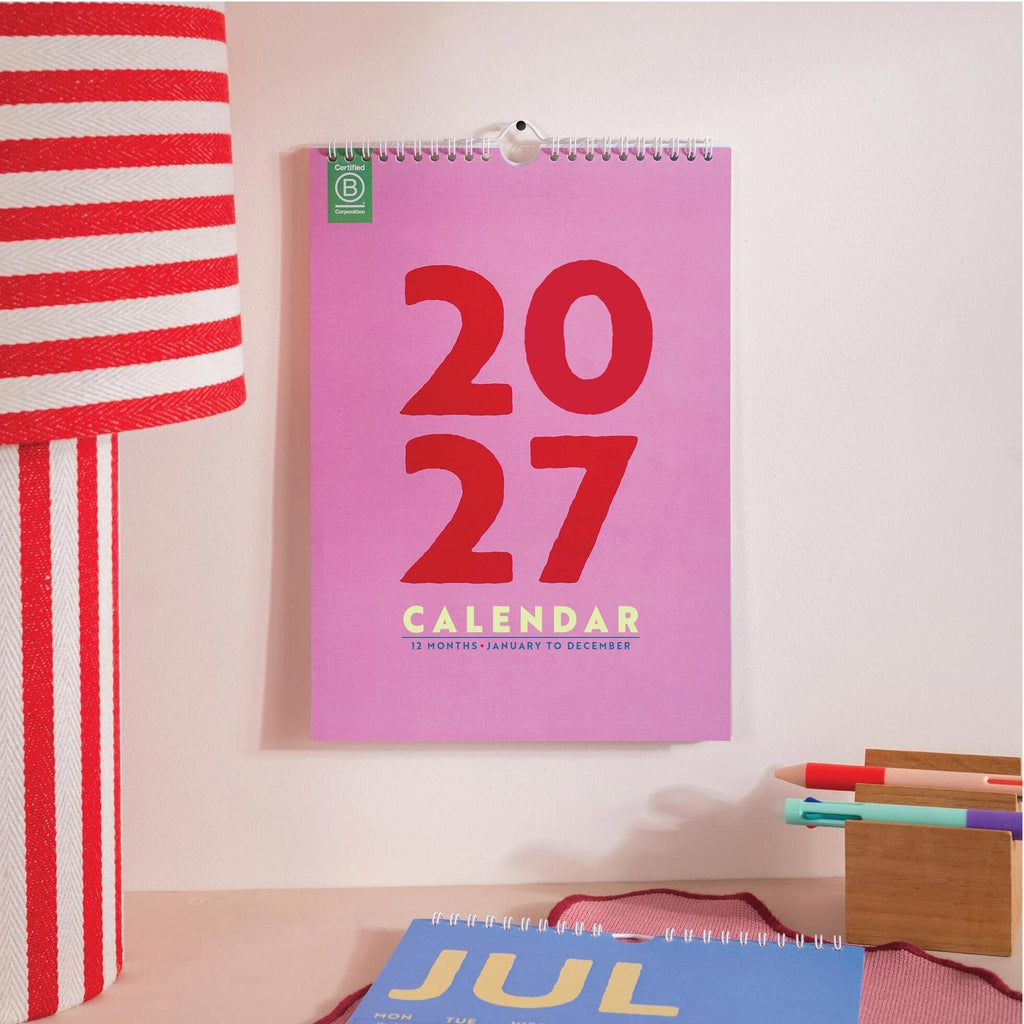 2027 Calendar - Colourburst A4 - Simply Rye
