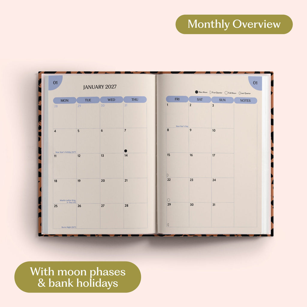 2027 Diary - Leopard - Simply Rye