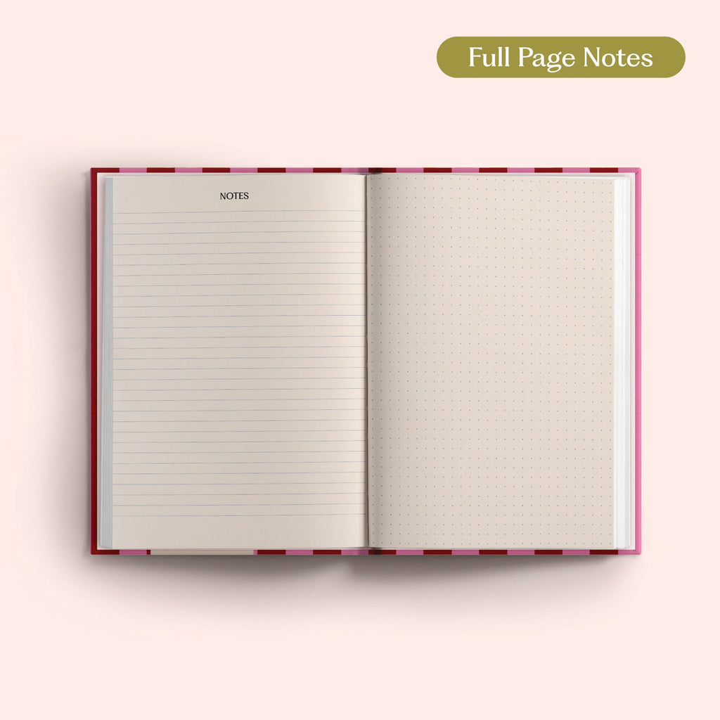 2027 Diary - Pink & Red Stripe - Simply Rye