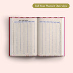 2027 Diary - Pink & Red Stripe