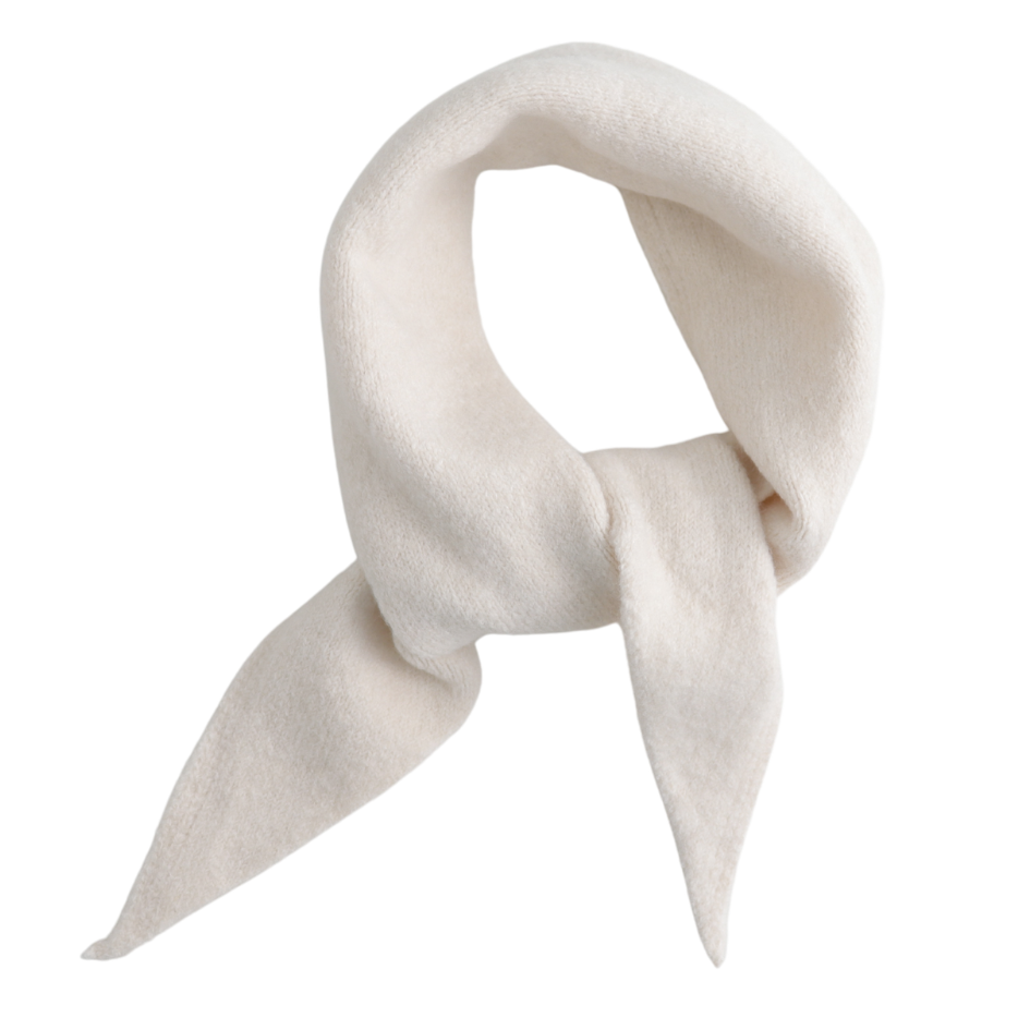 Clara Medium Triangle Scarf - Cream