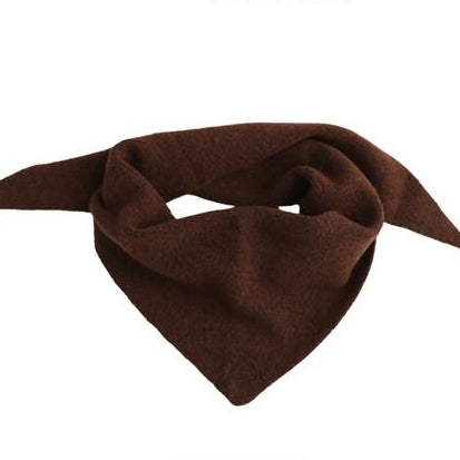 Clara Medium Triangle Scarf - Brown