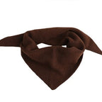 Clara Medium Triangle Scarf - Brown