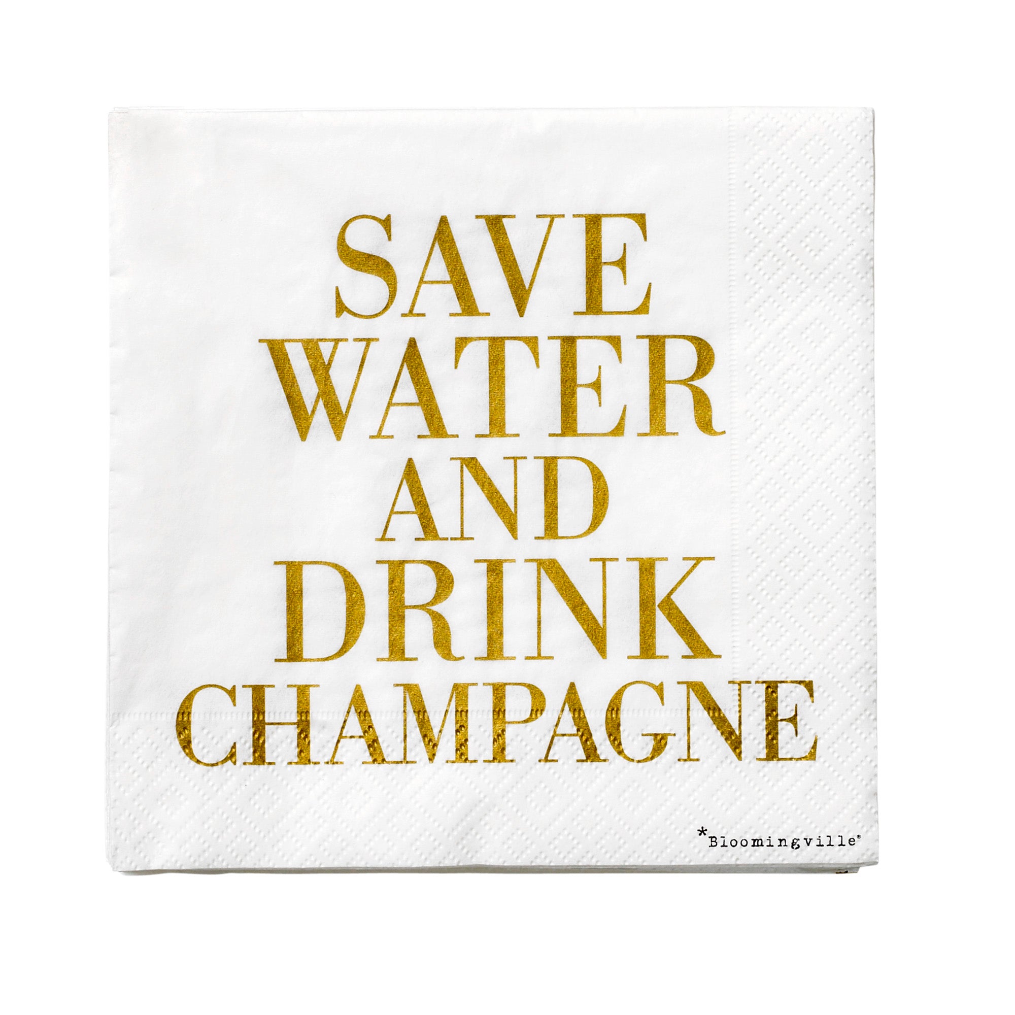 'Drink Champagne' Napkins