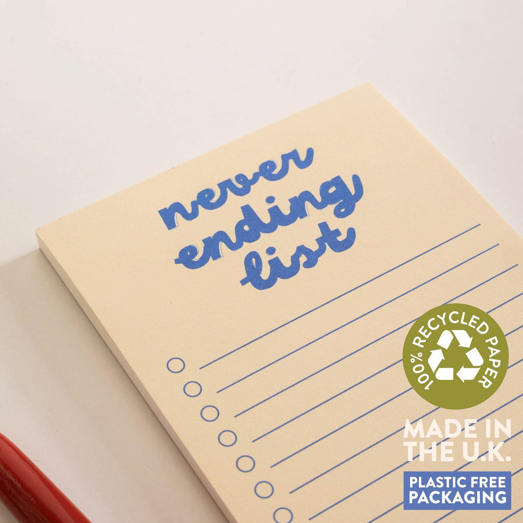 To Do List Pad - Never Ending List