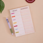 Meal Planner & Shopping List Pad - Colour Theory