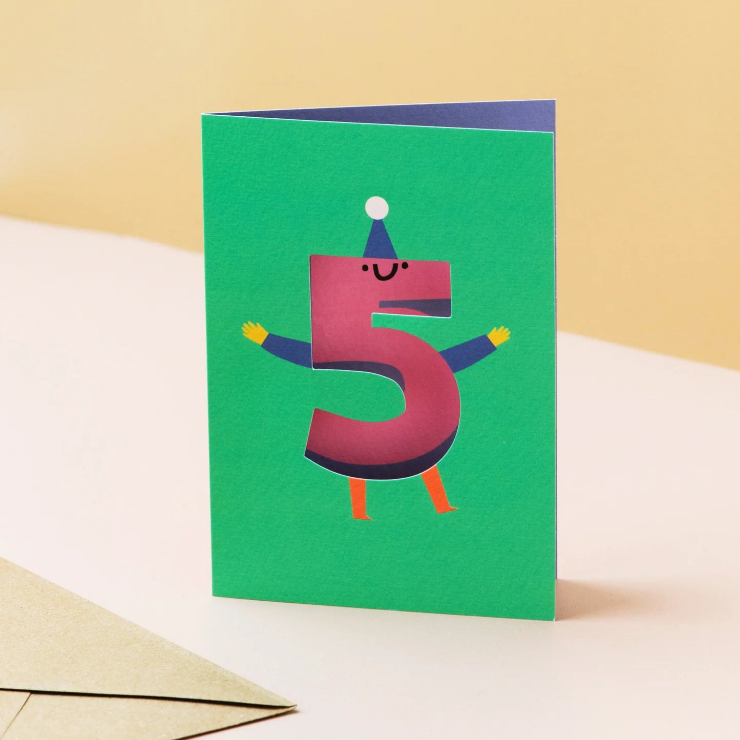 ‘5’ Die Cut Card - Simply Rye