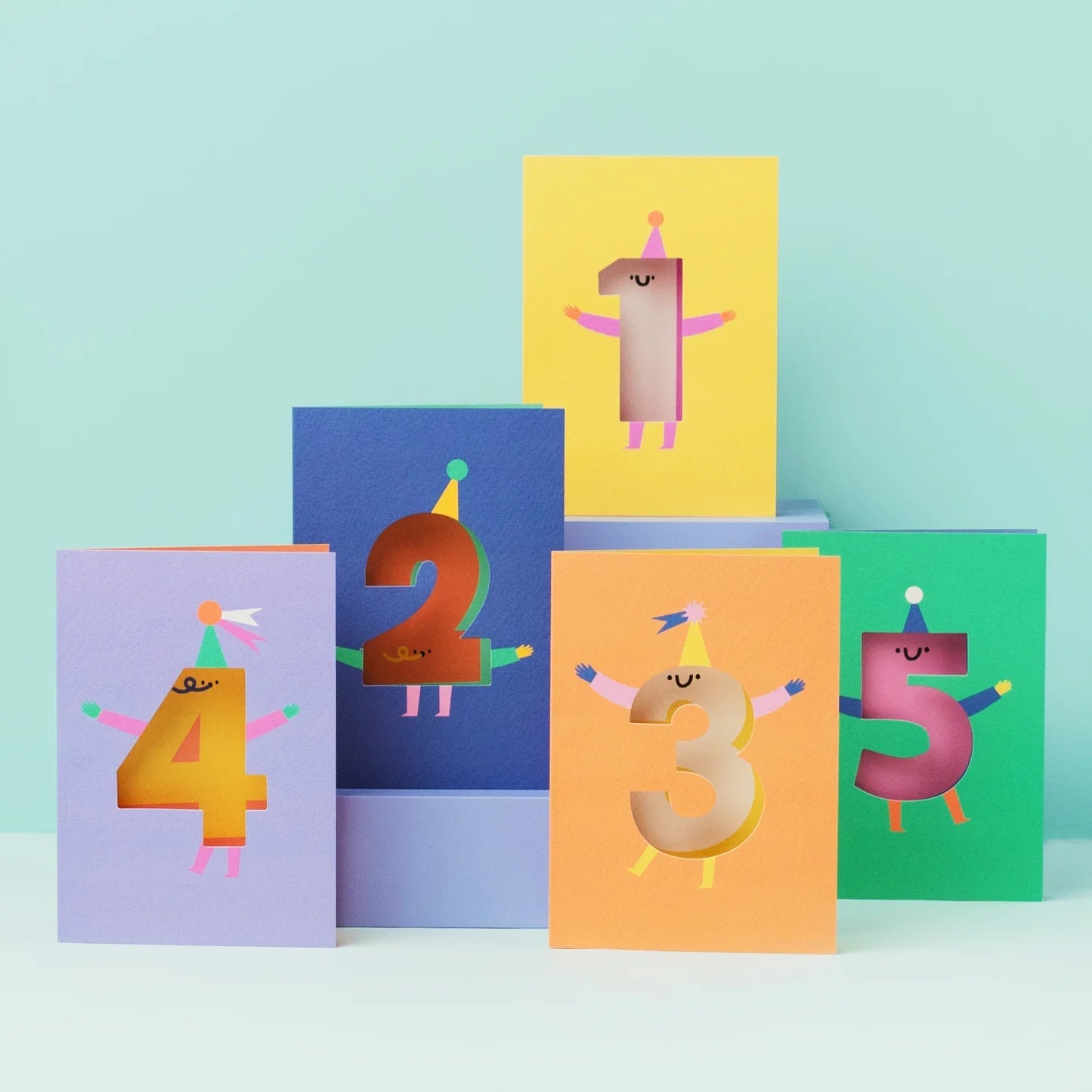 ‘5’ Die Cut Card - Simply Rye