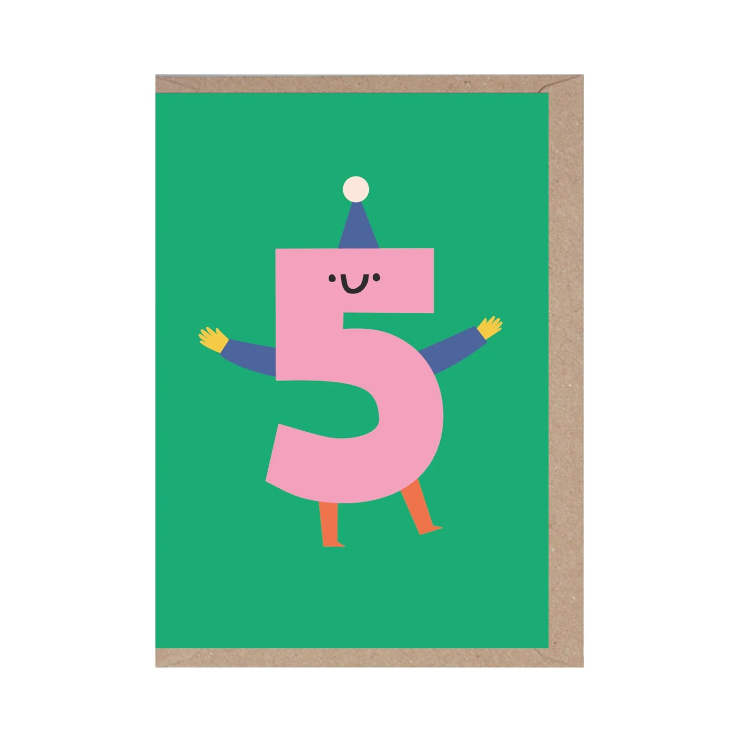 ‘5’ Die Cut Card - Simply Rye