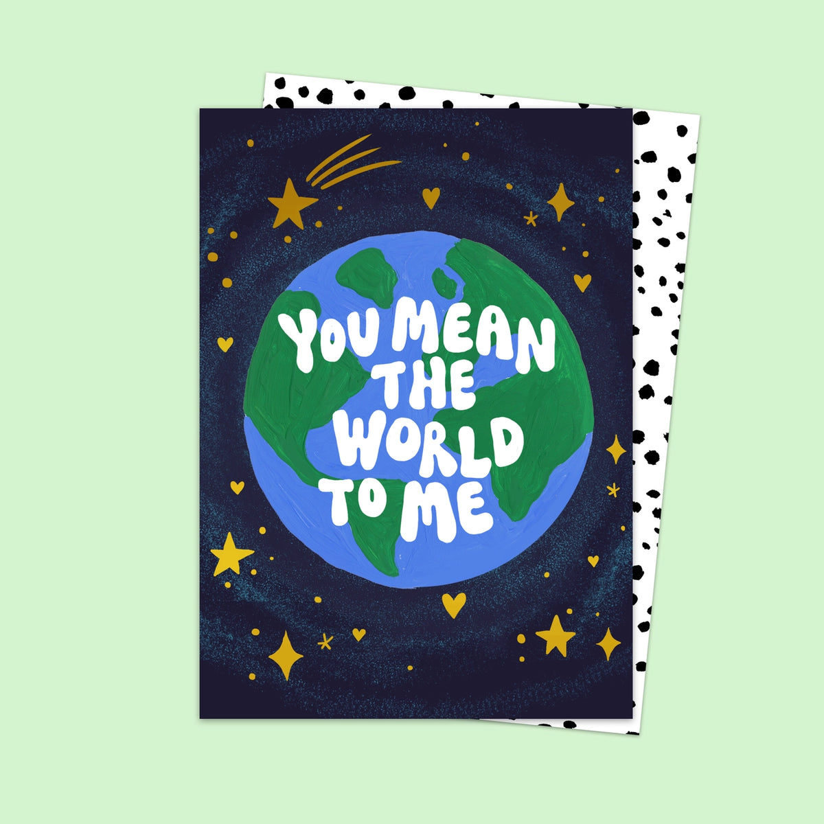 'You Mean the World To Me' Card