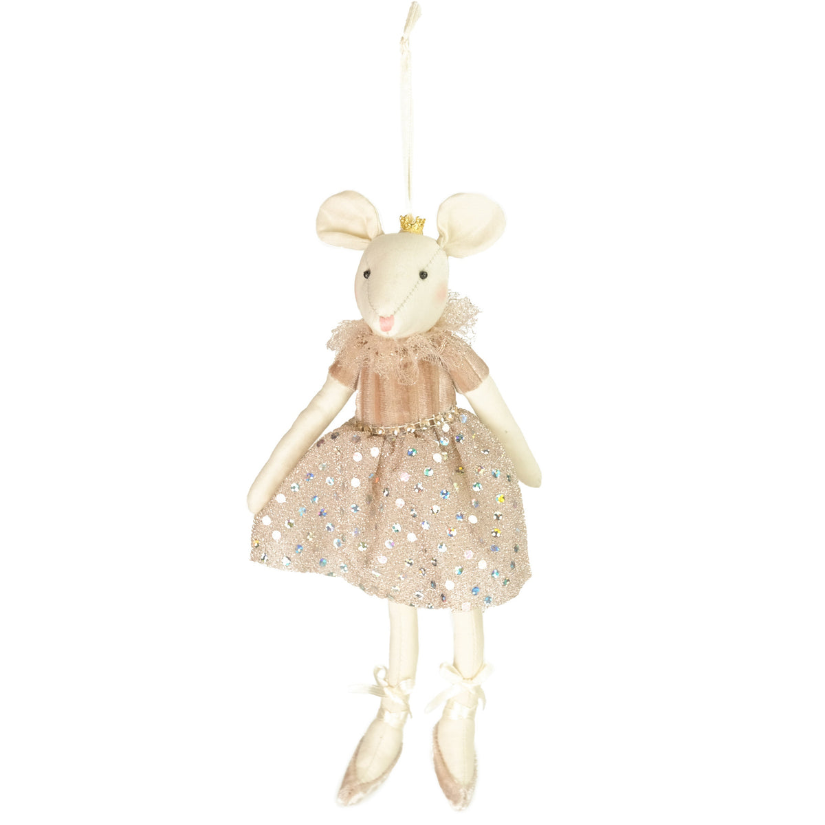 Hanging Blush Pink Angel Mouse