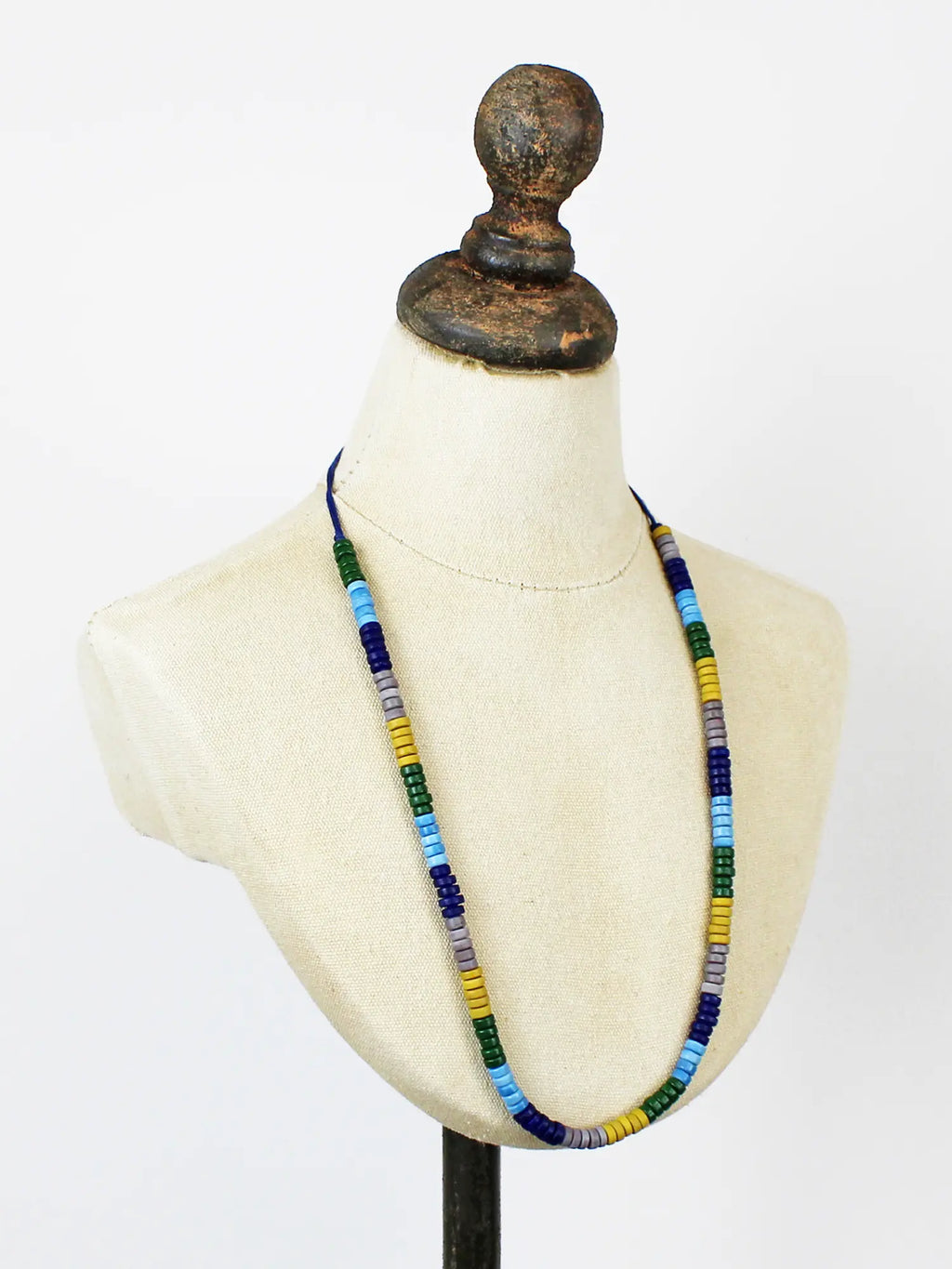 Multi Bead Necklace - Blue/Green