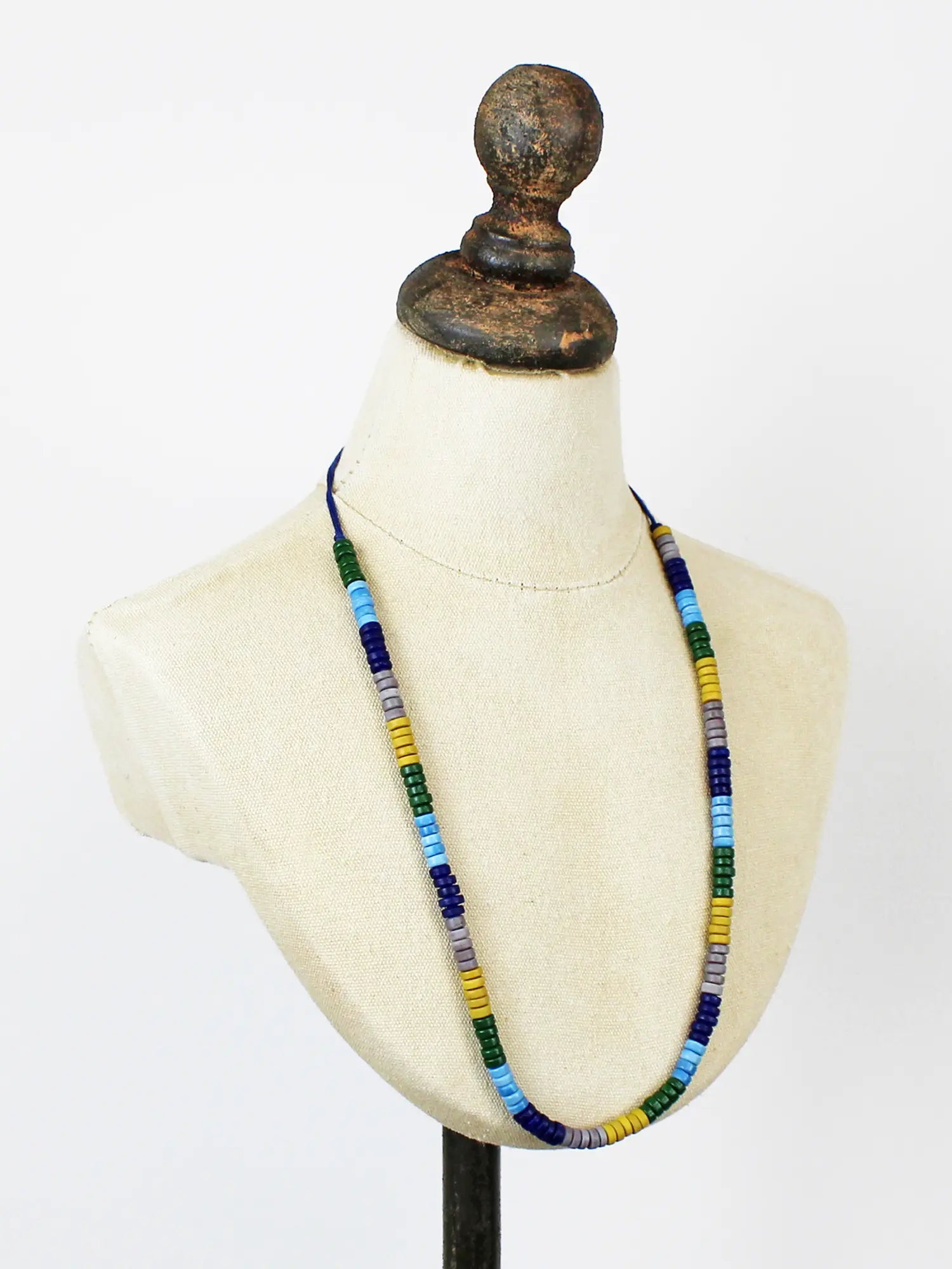 Multi Bead Necklace - Blue/Green