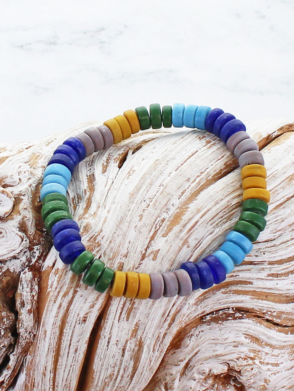 Multi Bead Bracelet - Blue/Green