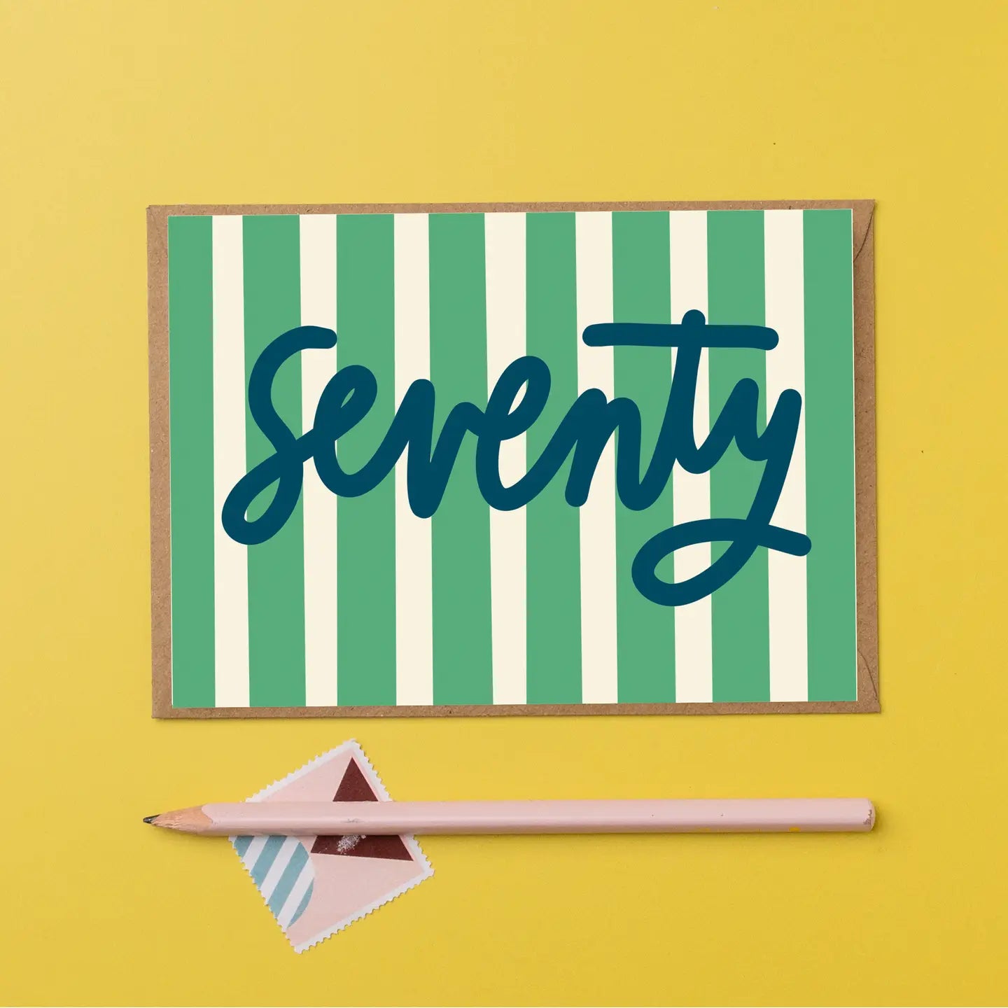 'Seventy' Stripes Card