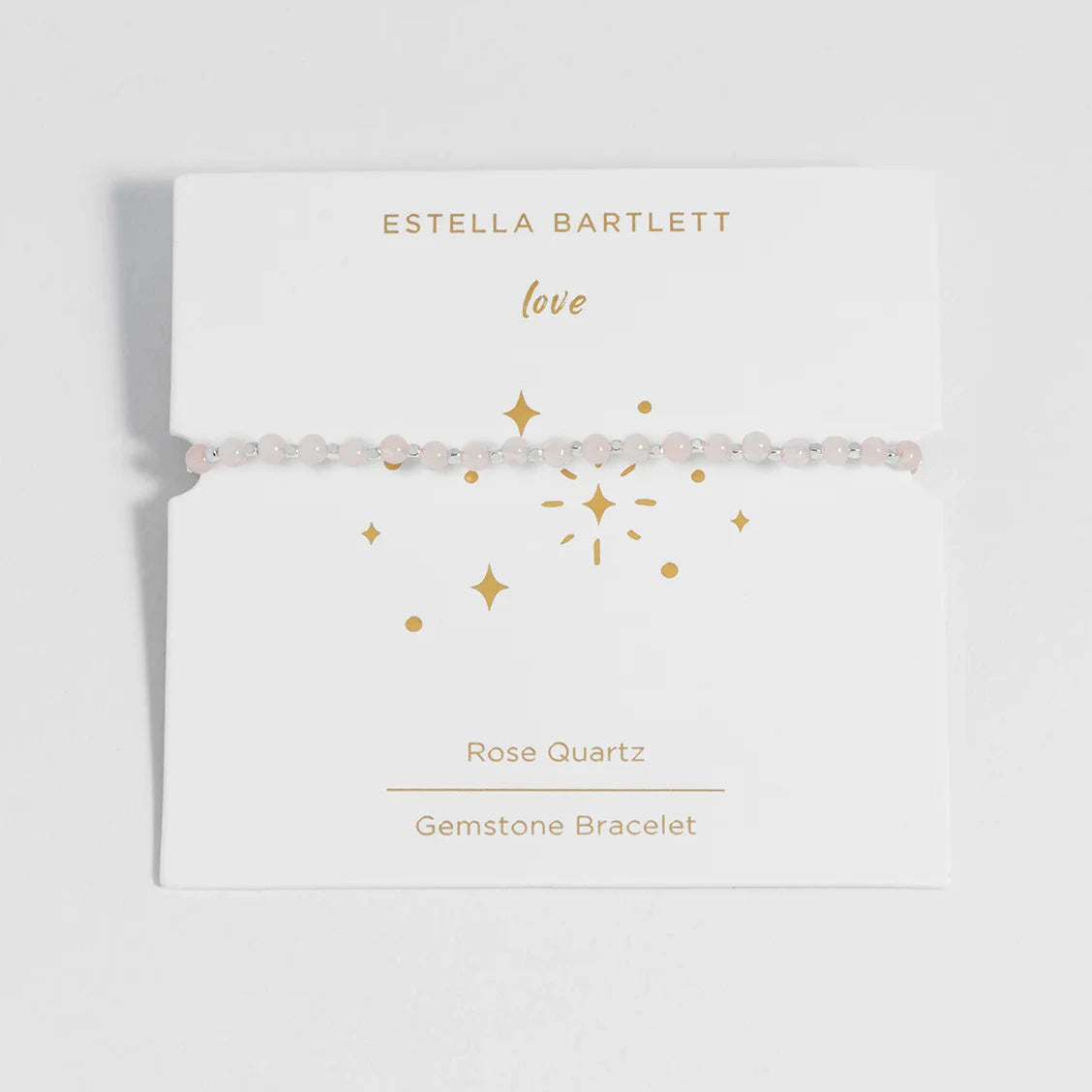 Estella Bartlett Amelia Gemstone Bracelet - Rose Quartz