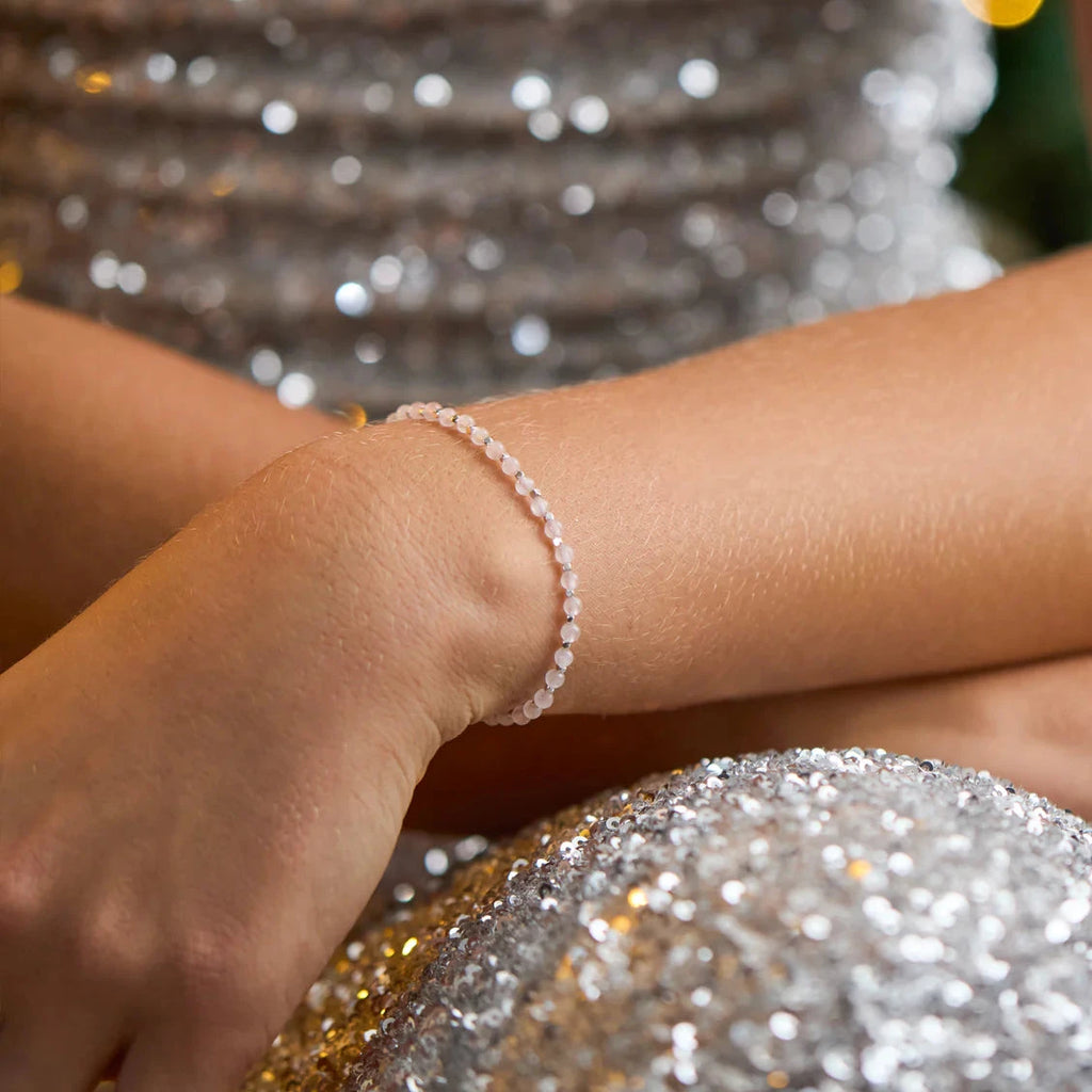 Estella Bartlett Amelia Gemstone Bracelet - Rose Quartz