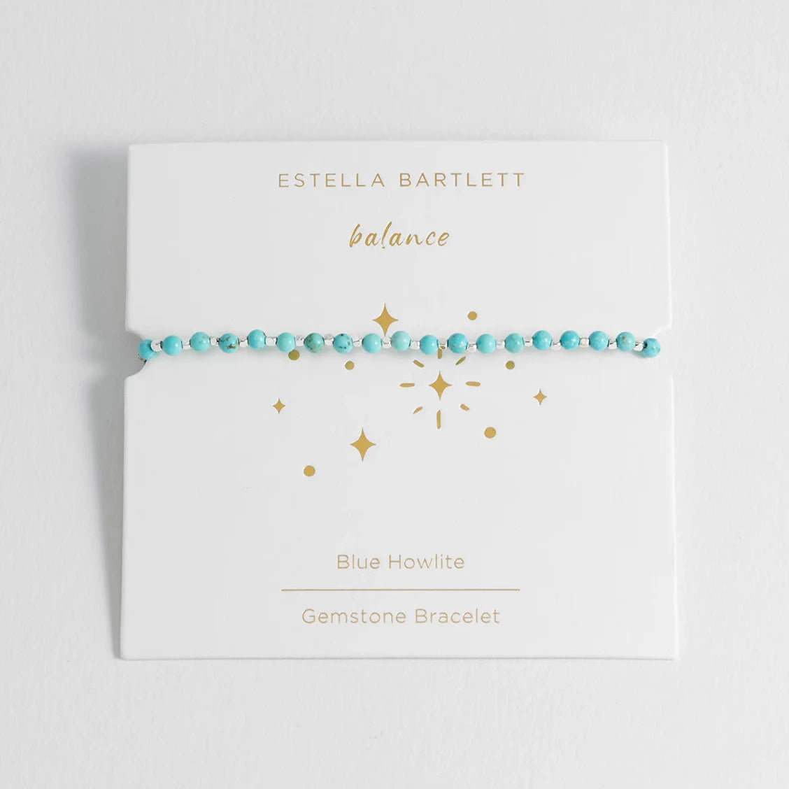 Estella Bartlett Amelia Gemstone Bracelet - Turquoise Howlite