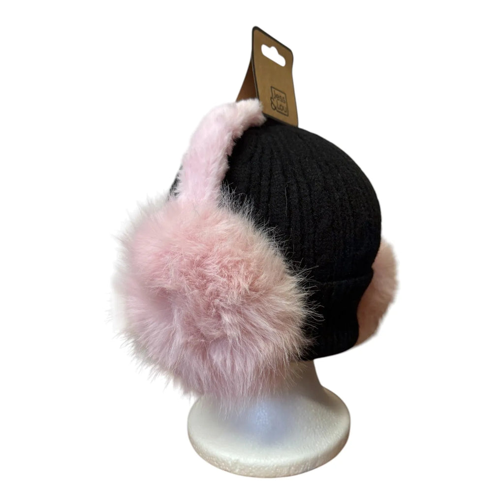Faux Fur Earmuffs - Pink