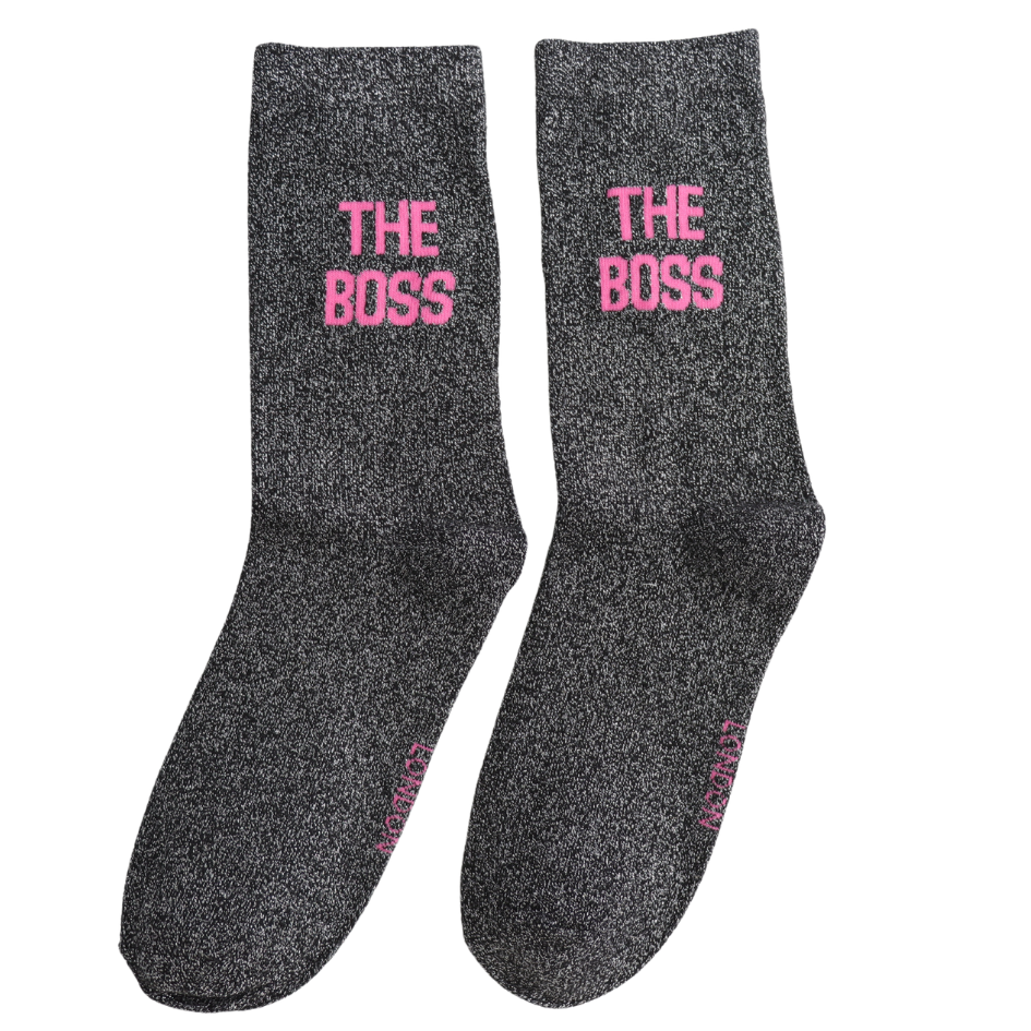 Miss Sparrow Glitter Socks - The Boss
