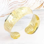 Solid Hammered Metal Cuff Bracelet