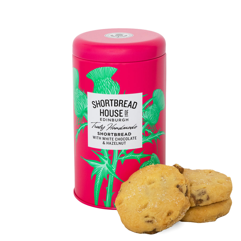 White Chocolate and Hazelnut Shortbread Tin
