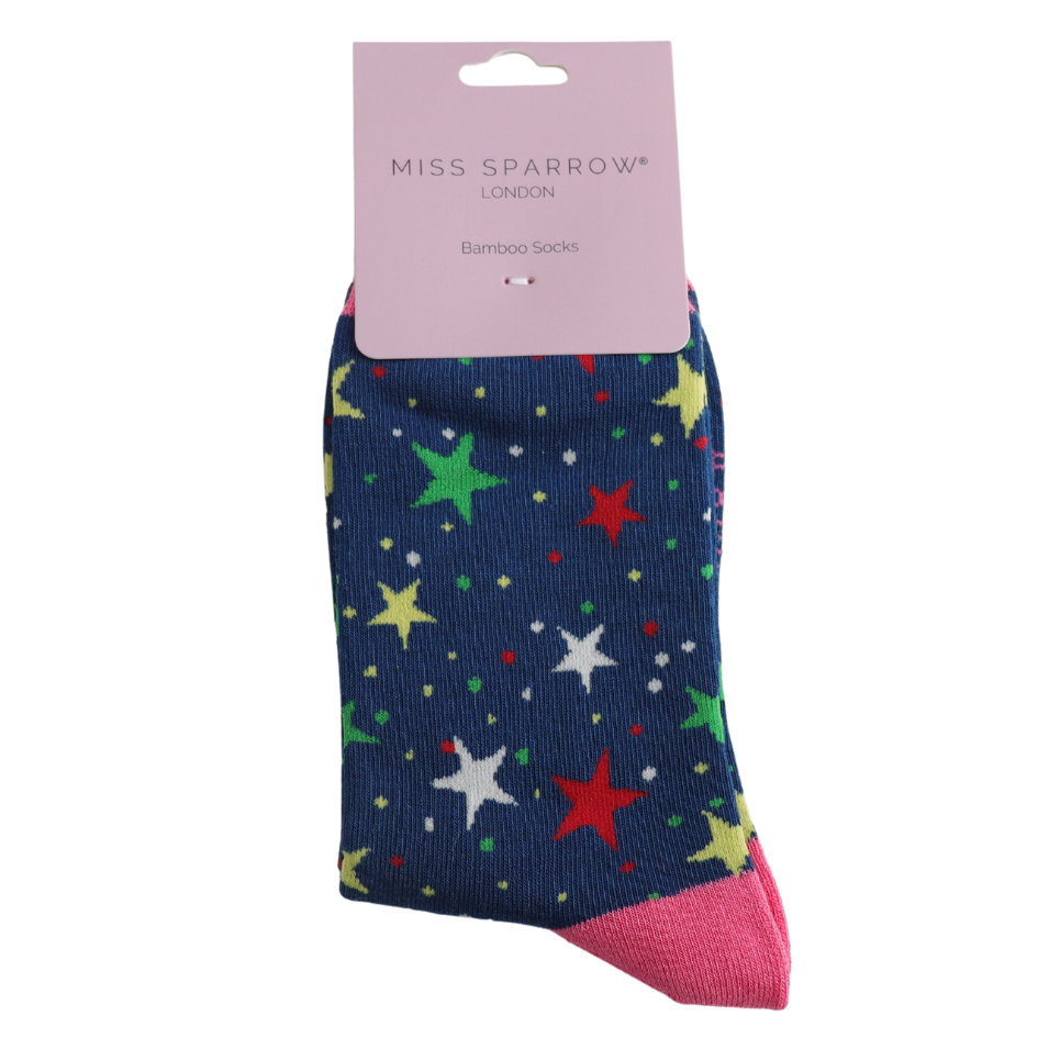 Miss Sparrow Multi Stars Socks
