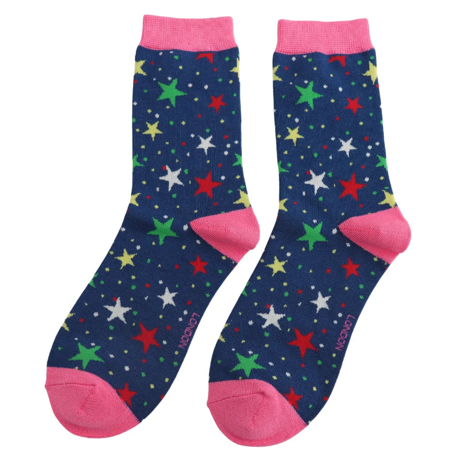 Miss Sparrow Multi Stars Socks