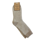 Jess & Lou Ribbed Socks - Oatmeal Marl