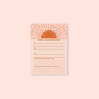 Daily Gratitude Pad - Sun Ray