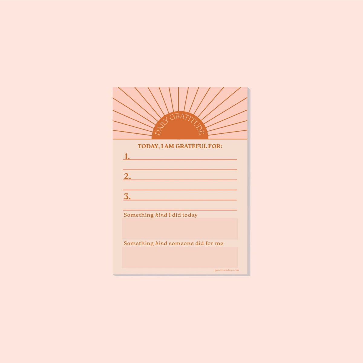 Daily Gratitude Pad - Sun Ray