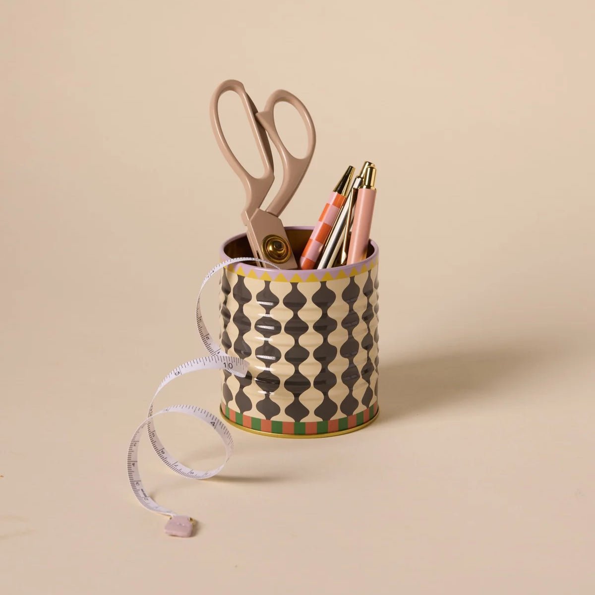 Adopo Black & White Wavy Storage Tin - Simply Rye