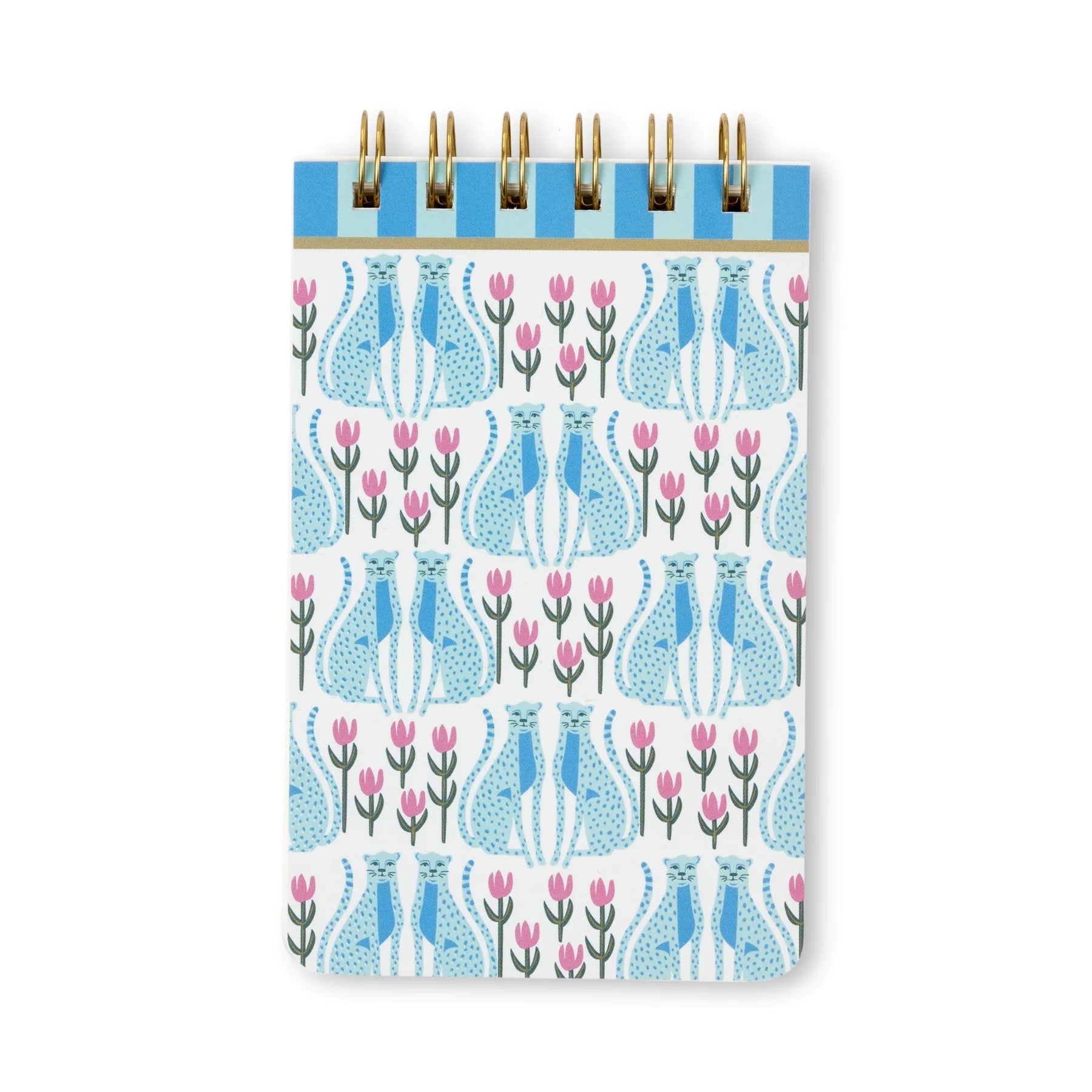 Adopo Blue Cheetahs Wire Notepad - Simply Rye