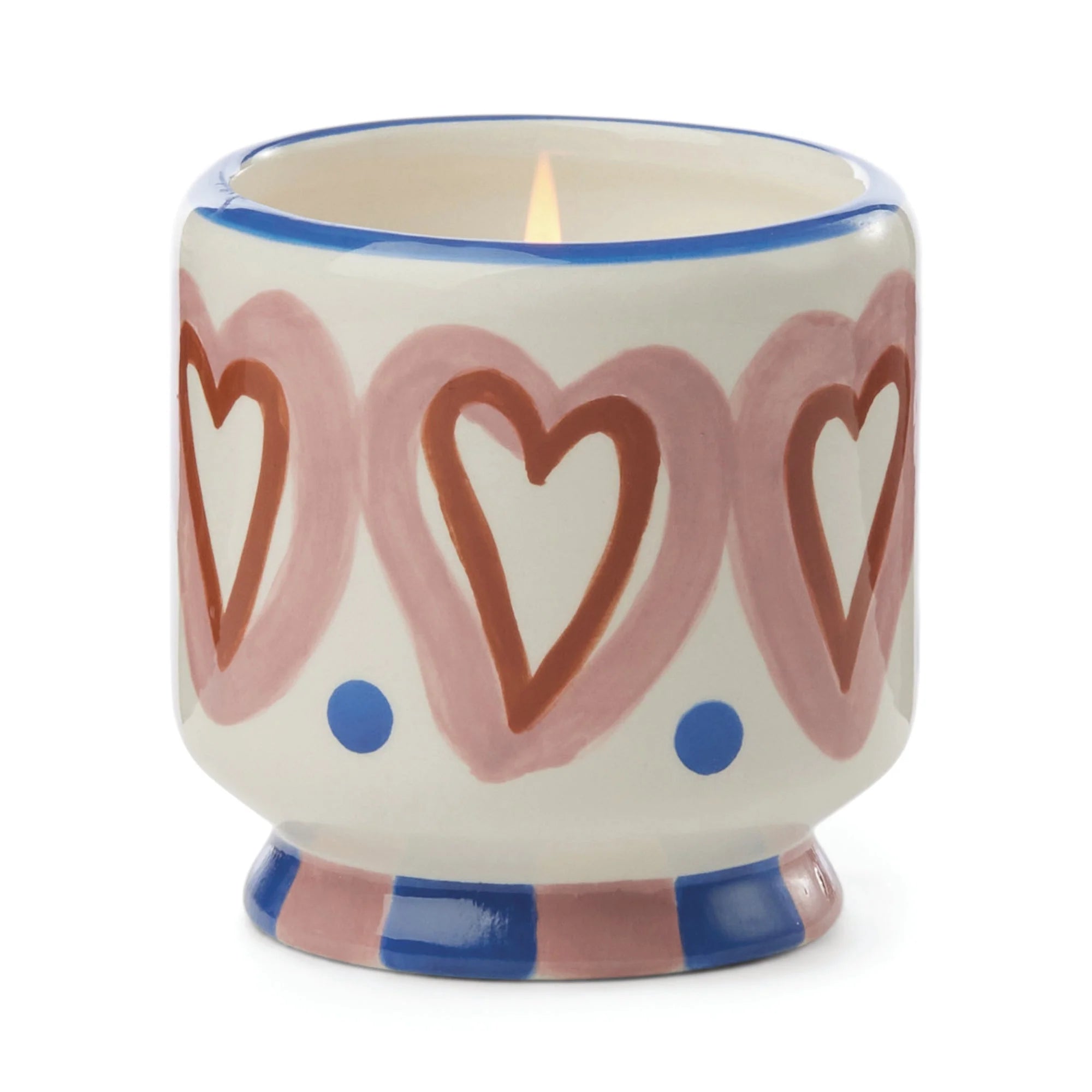 Adopo Ceramic Candle - Hearts (Rosewood Vanilla) - Simply Rye