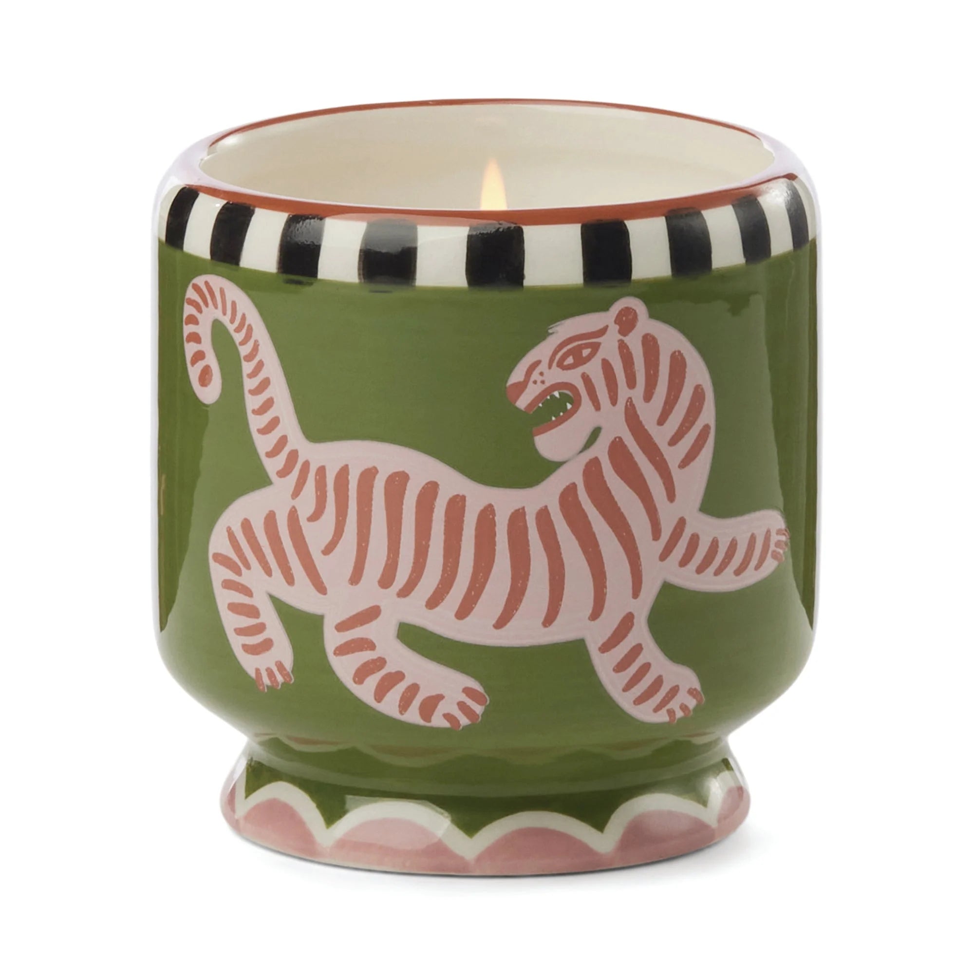 Adopo Ceramic Candle - Tiger (Black Cedar & Fig) - Simply Rye