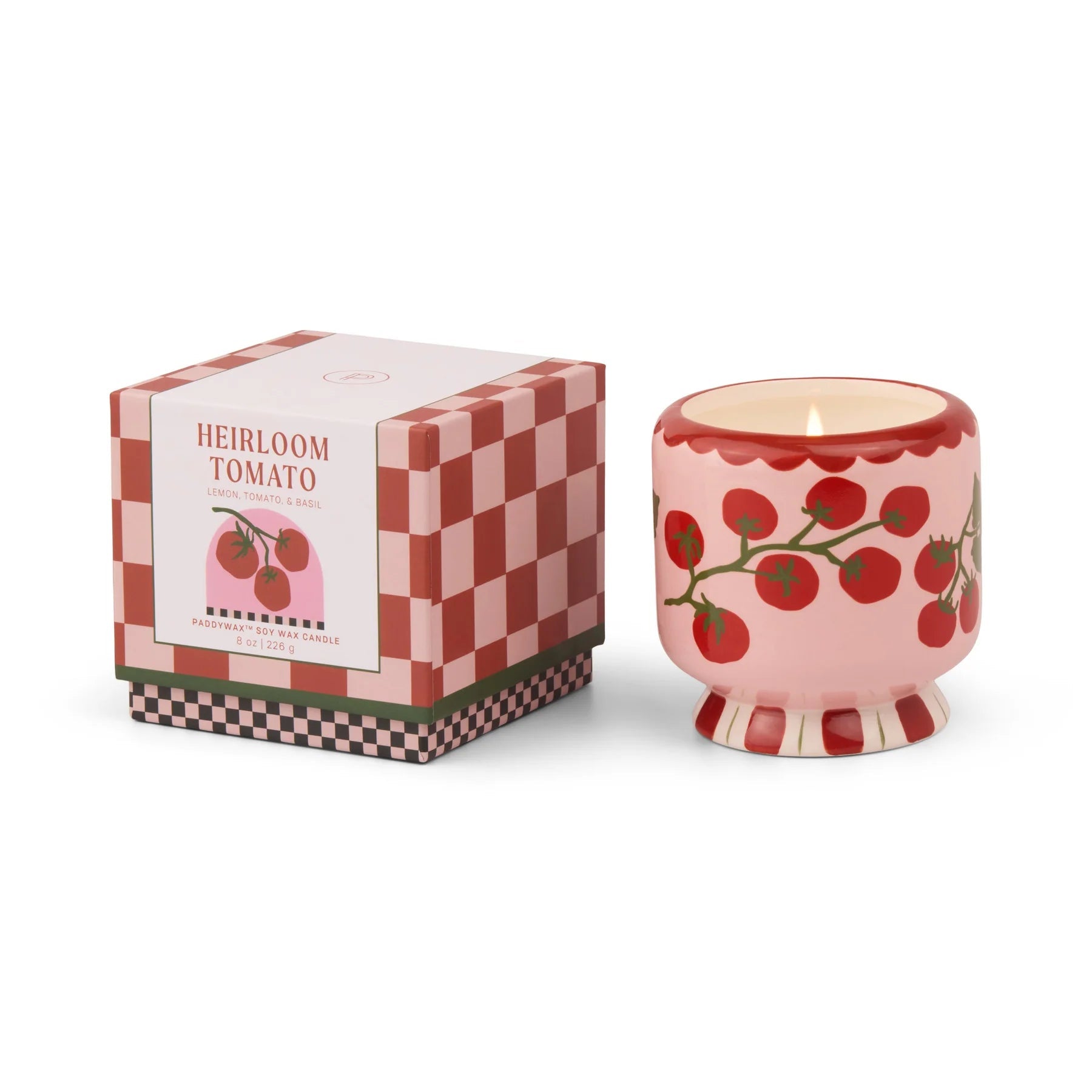 Adopo Ceramic Candle - Tomato Vine (Heirloom Tomato) - Simply Rye