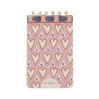 Adopo Hearts Wire Notepad - Simply Rye