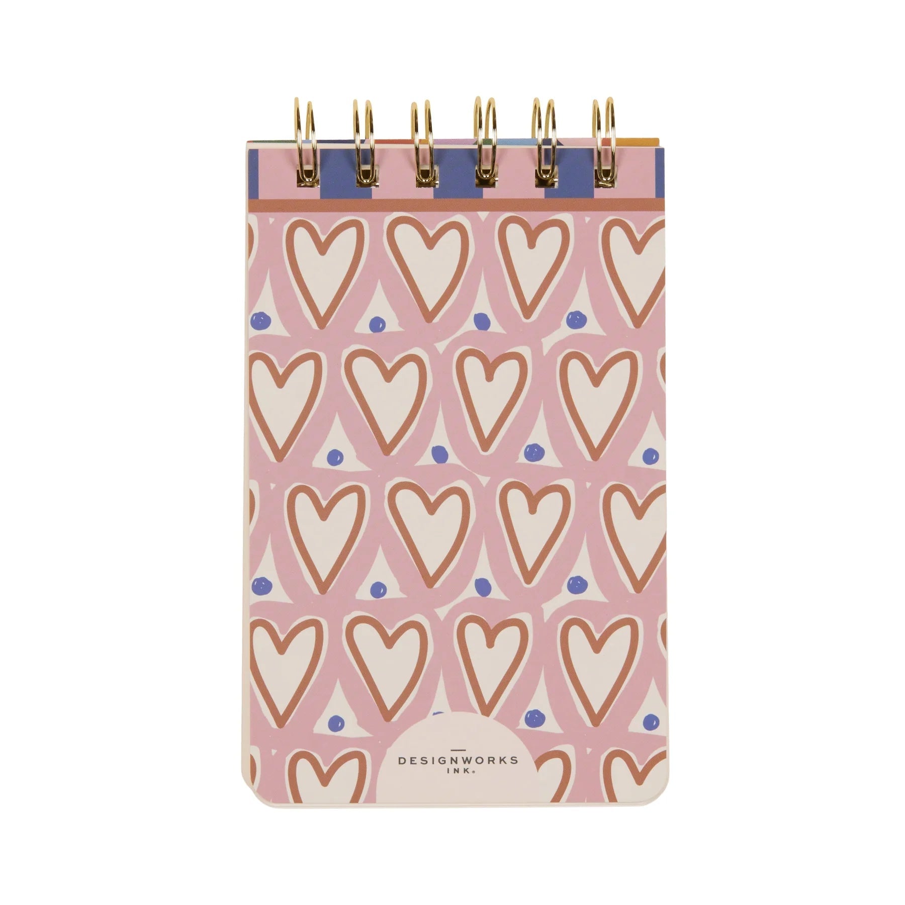 Adopo Hearts Wire Notepad - Simply Rye