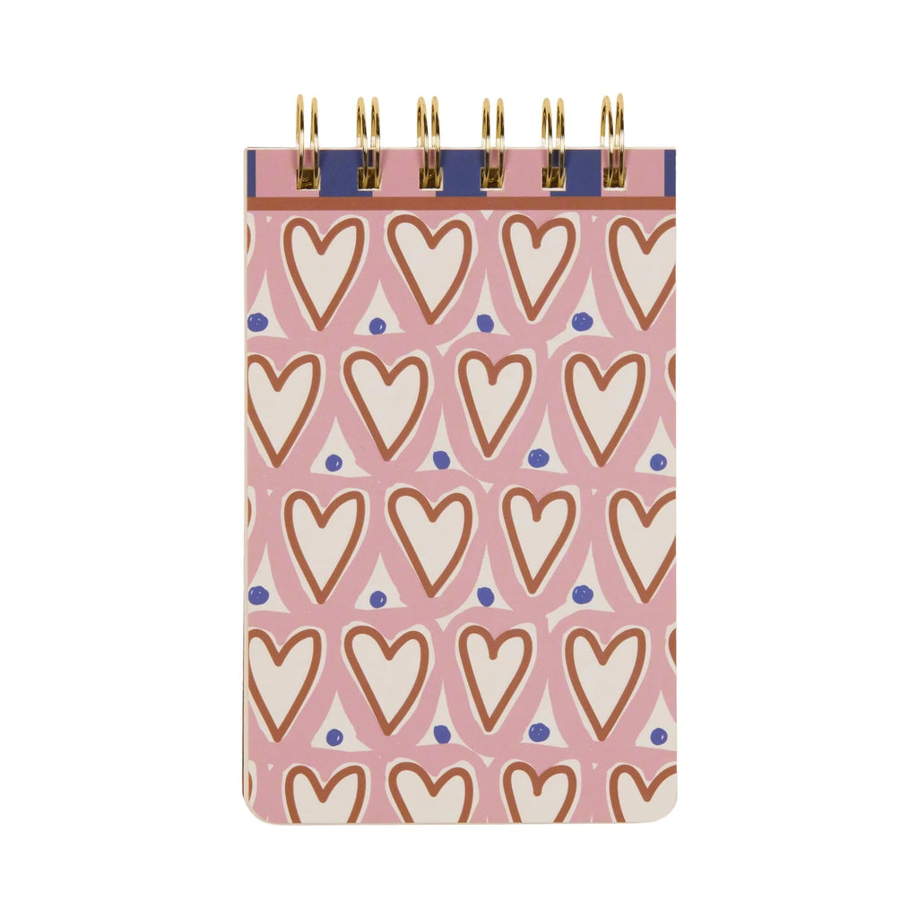Adopo Hearts Wire Notepad - Simply Rye