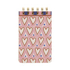 Adopo Hearts Wire Notepad - Simply Rye