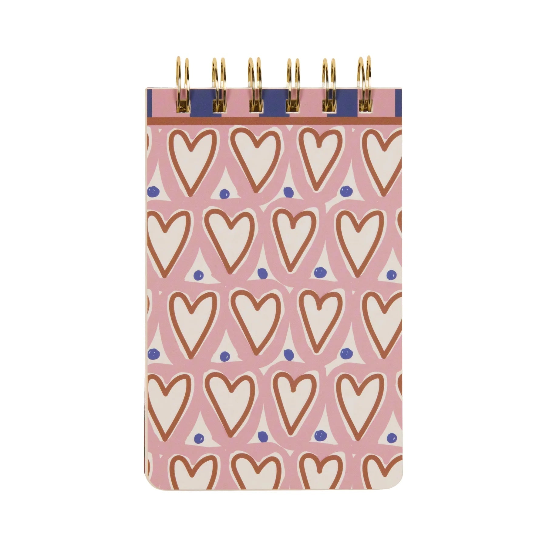 Adopo Hearts Wire Notepad - Simply Rye