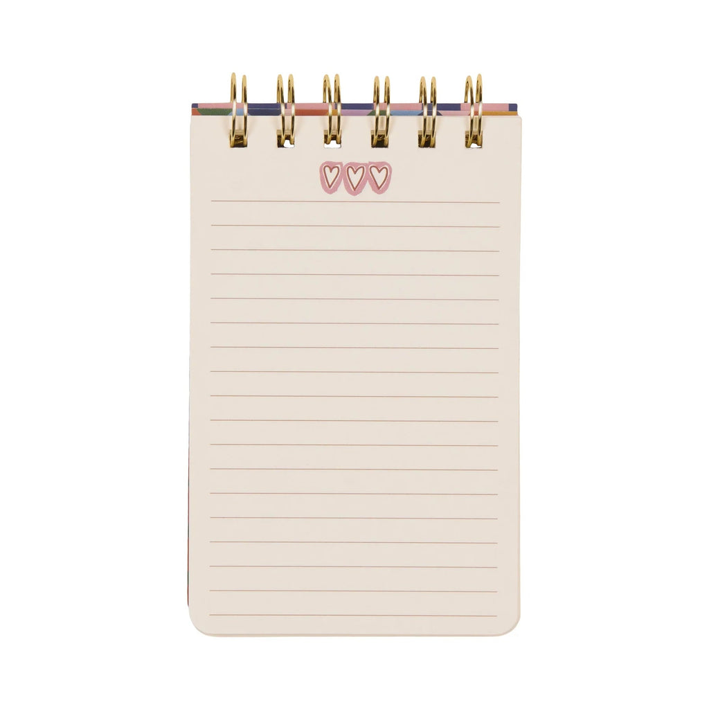 Adopo Hearts Wire Notepad - Simply Rye