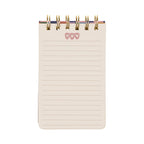 Adopo Hearts Wire Notepad - Simply Rye