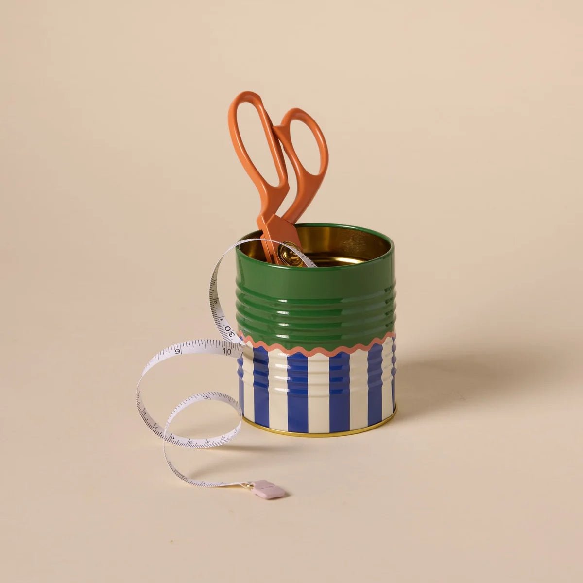 Adopo Solid Striped Storage Tin - Simply Rye