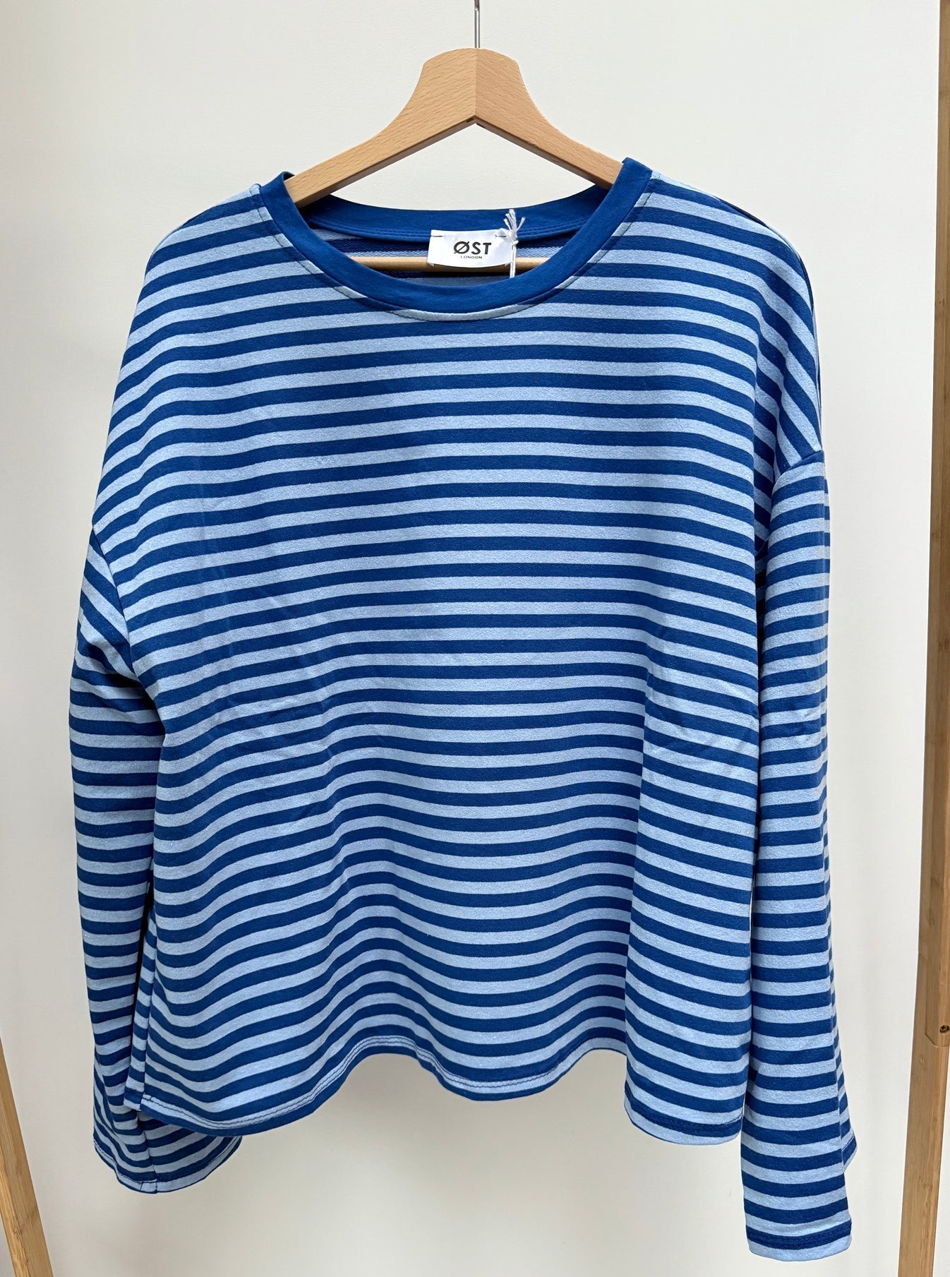 Anna Crewneck Stripe Top - Royal Blue/Light Blue - Simply Rye