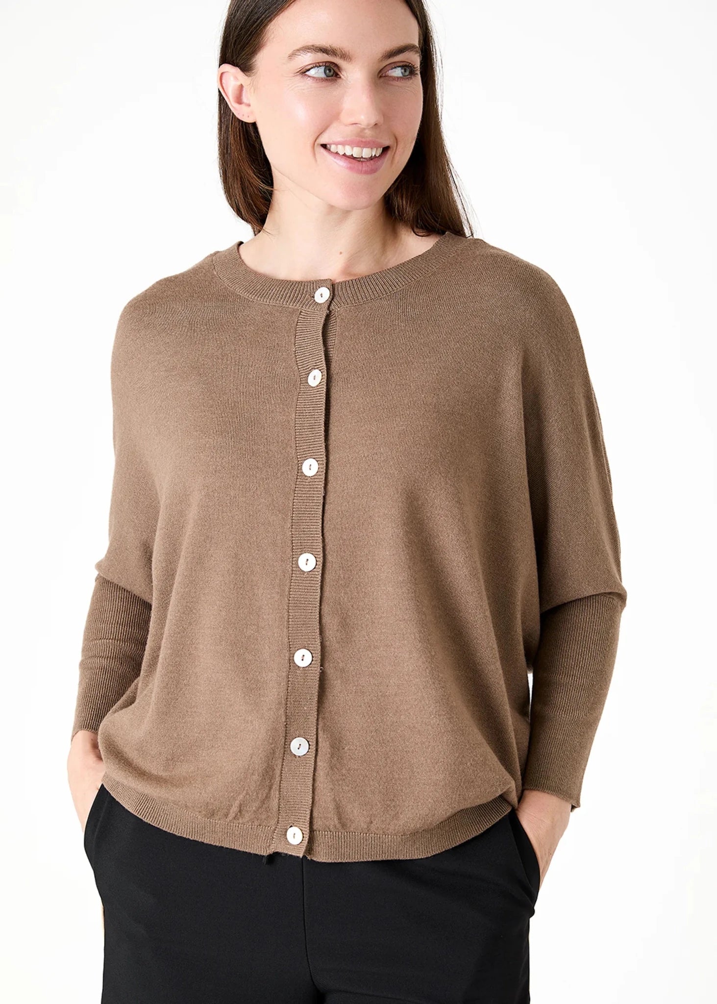 Batwing Cardigan - Mink - Simply Rye