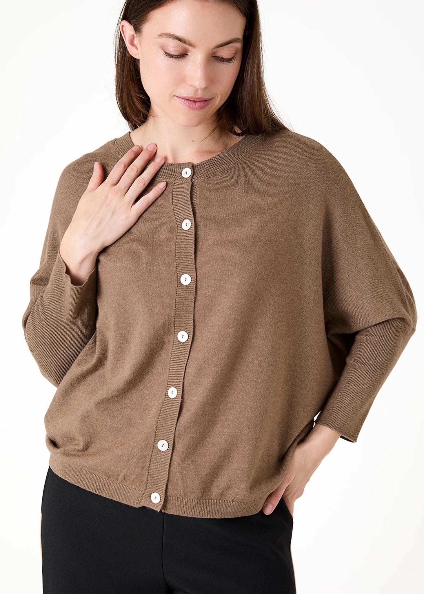 Batwing Cardigan - Mink - Simply Rye